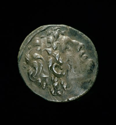 Zilveren tetradrachme (voorzijde) van Seleucidische heerser door Roman